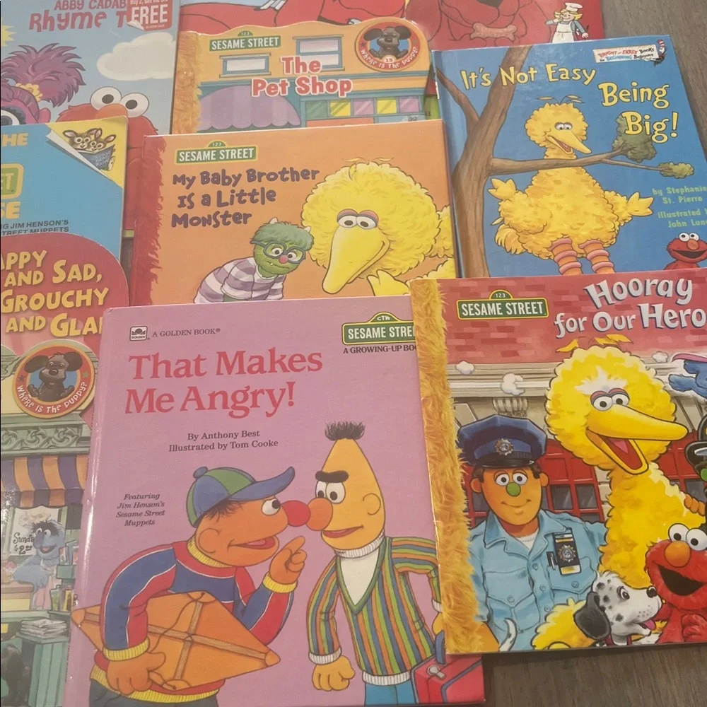 Children's Books set Clifford Curious George Sesame Street kids books new #10